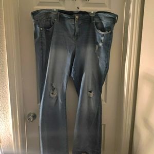 Torrid Flare Deconstructed Jeans